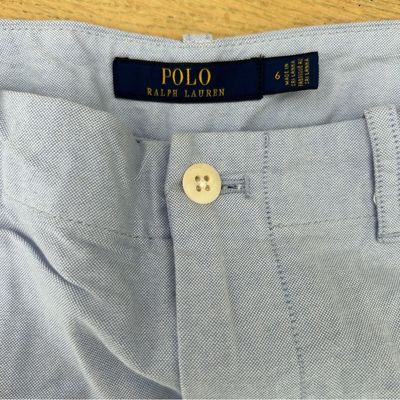Polo by Ralph Lauren - EUC - light blue chambray shorts - sz 6 - Picture 3 of 6